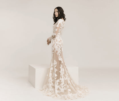 Frida Claire 7047 Amelie – Elegantes Brautkleid mit Spitze und Meerjungfrau-Silhouette